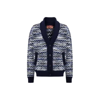 MISSONI Zigzag V Neck Cardigan