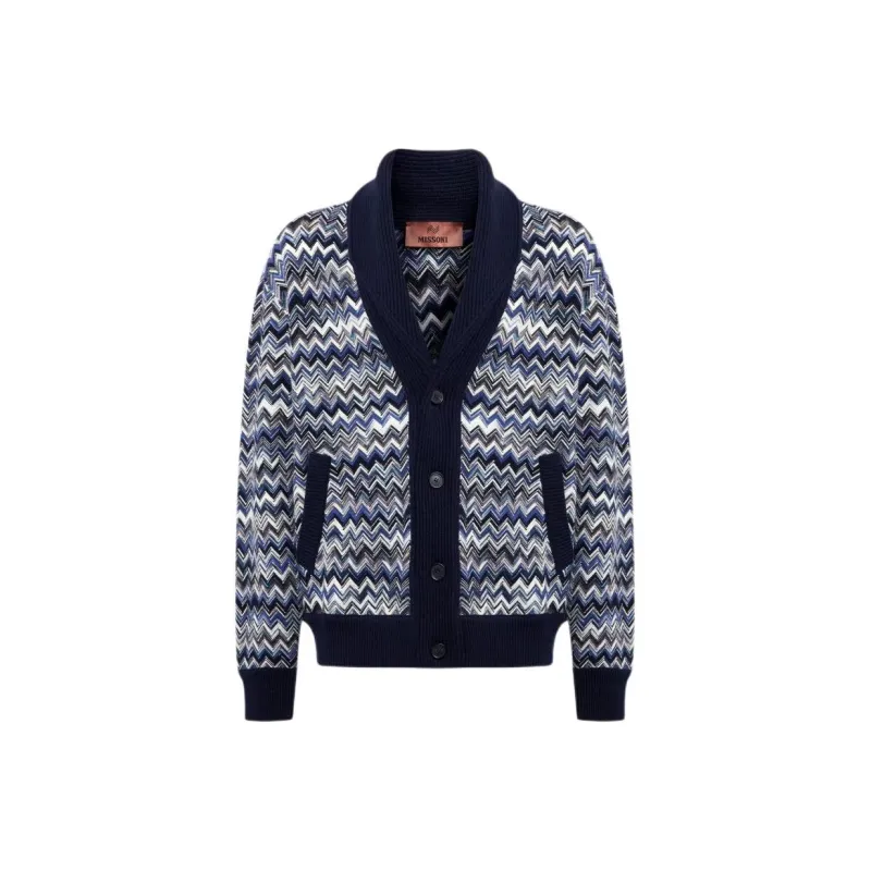 MISSONI Zigzag V Neck Cardigan-0