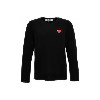 CDG Play Sweaters Men Black