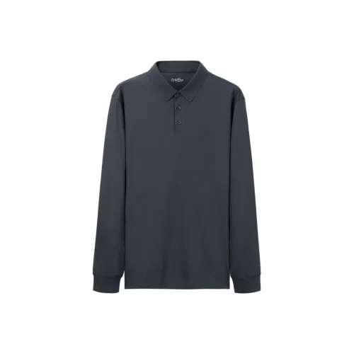 GOLDLION FW24 Polo Shirt For Fall And Winter Men's Dark Gray