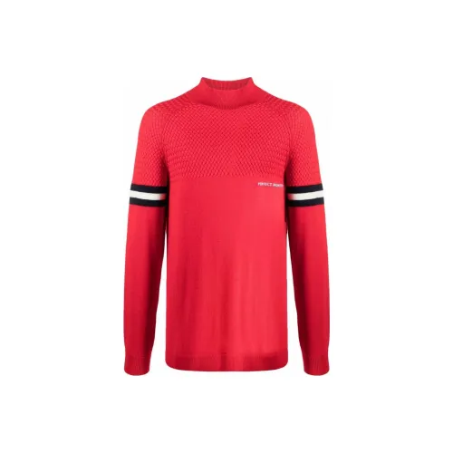 PERFECT MOMENT Textured Yoke Mock Neck Jumper