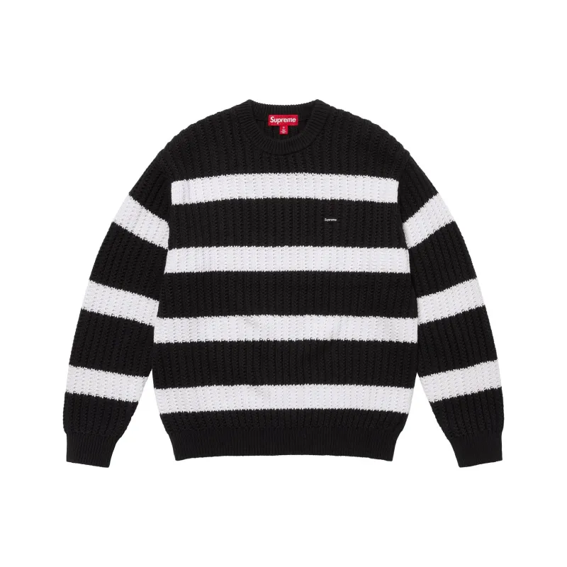 Supreme Loose Gauge Stripe Small Box Sweater-1