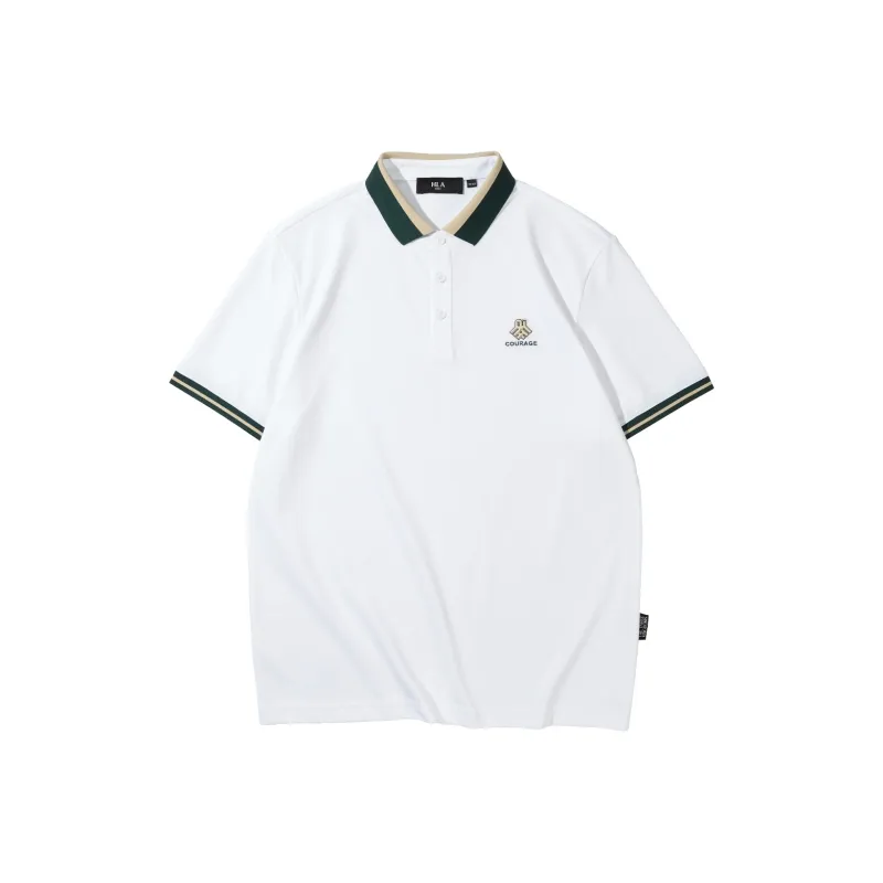 HLA Short Sleeve Polo Shirts Men-4
