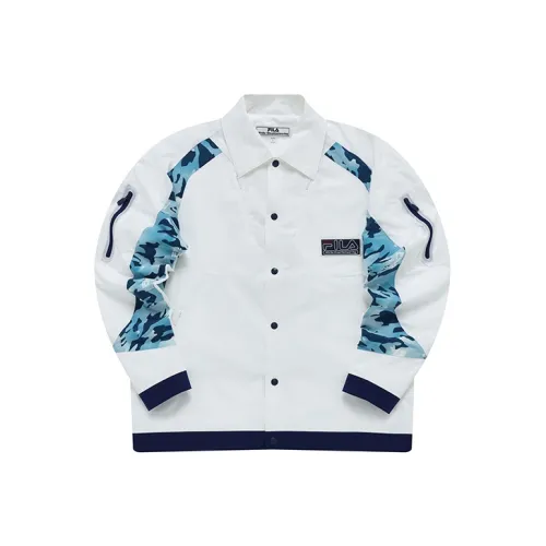 White Mountaineering X FILA FUSION FILA FUSION Hakusan L Collaboration Collection Jackets Men Standard White