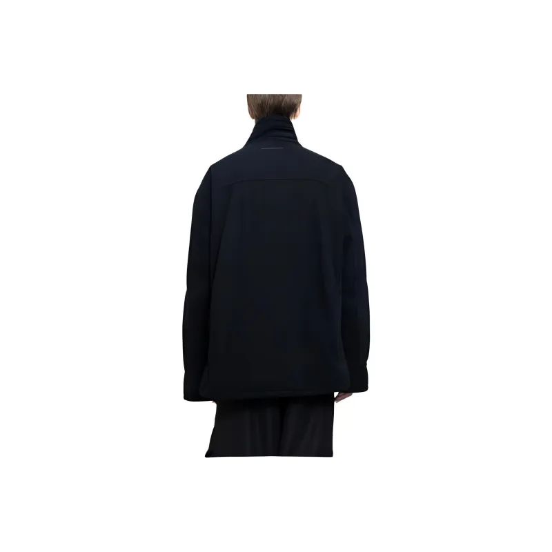 MM6 Maison Margiela Pocket Detailed High Neck Jacket-4