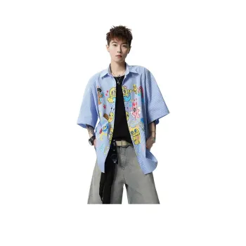 FASTFISH Shirt Unisex Light Blue Plaid