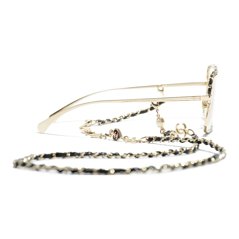 CHANEL Square Frame Square Eyeglass Frames Unisex-1