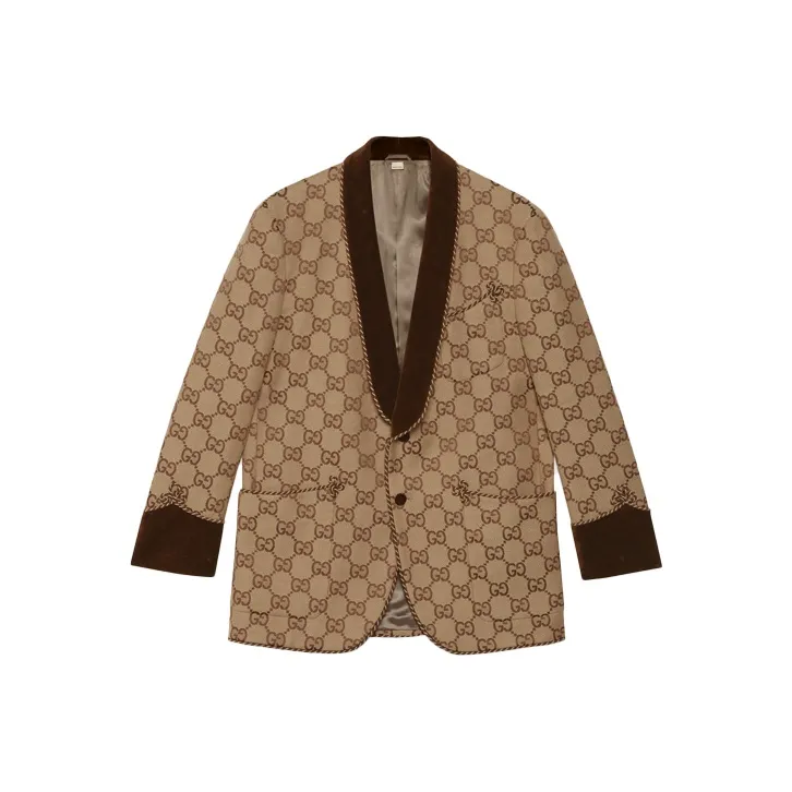 GUCCI Jackets Coats Men's Brown-0