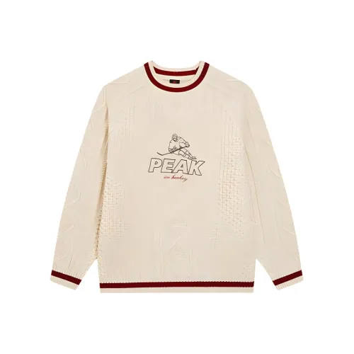 PEAK Fashion Collection Sweater Men's White Beige Yellow