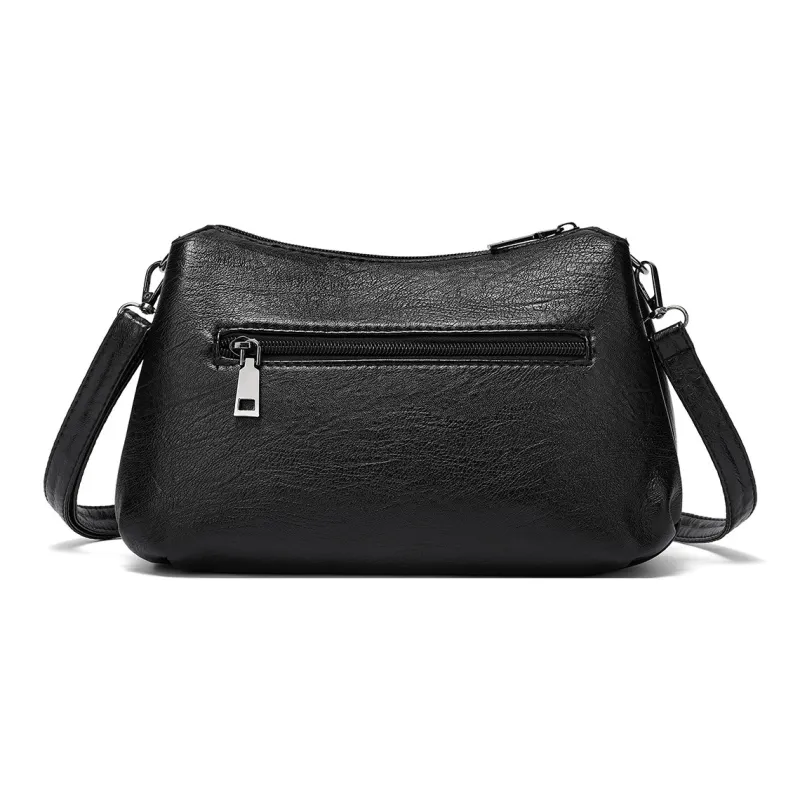JOSINY Synthetic Leather Shoulder Bag Women's Knight Black/Misty Brown-3