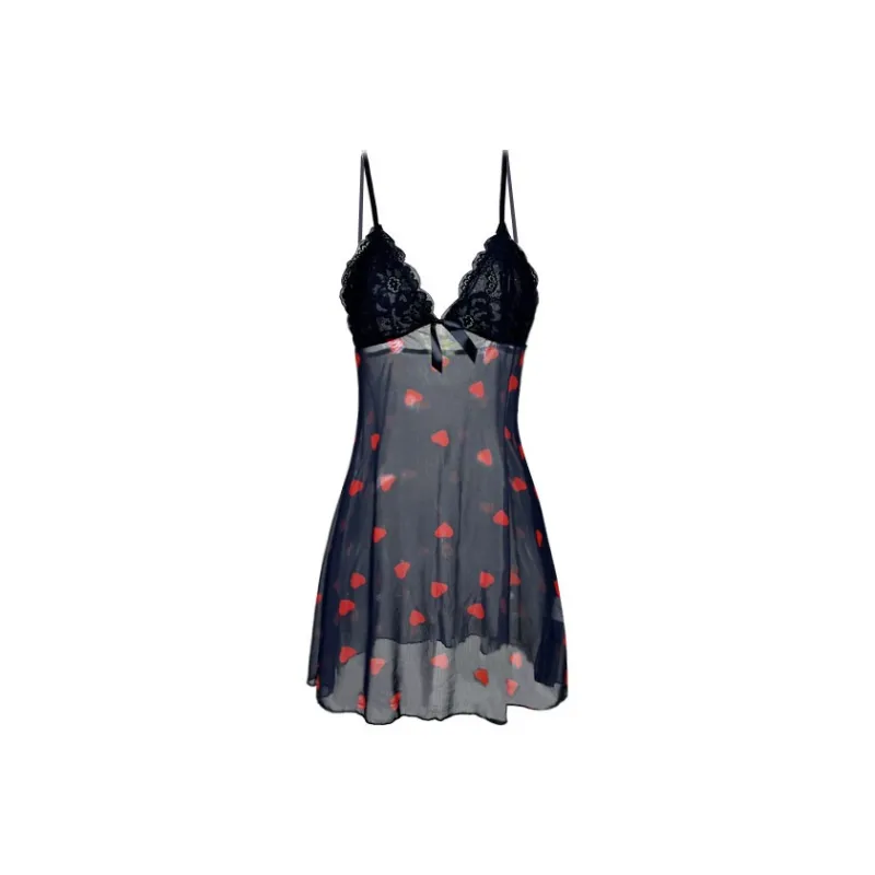 TLXT Nightgown Women's Gift Box Set Black-1