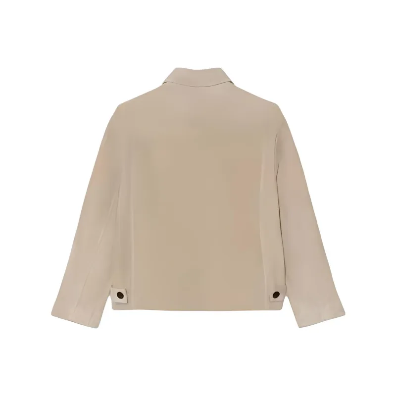 FRAME SS24 Leather Jacket Men's Beige-1