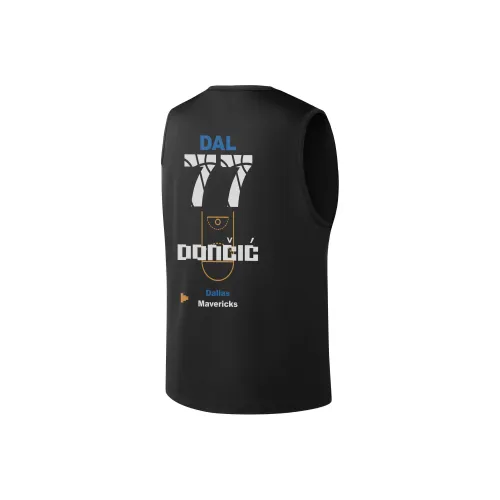NBA Pixel Battle Series Tank Tops Unisex Dallas Mavericks/Luka Doncic/Black