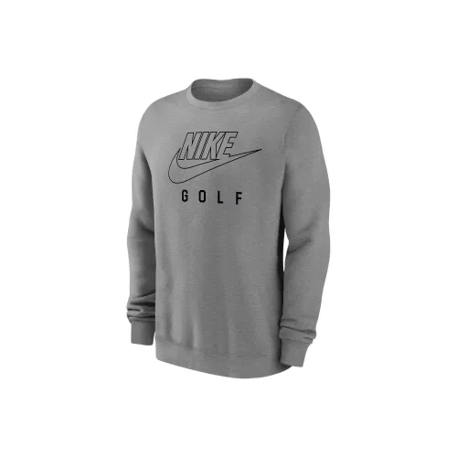 Nike Swoosh Club Fleece Men's Golf Pullover Crew Neck Sweatshirt