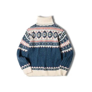 MADEN Sweaters Men Gray Blue