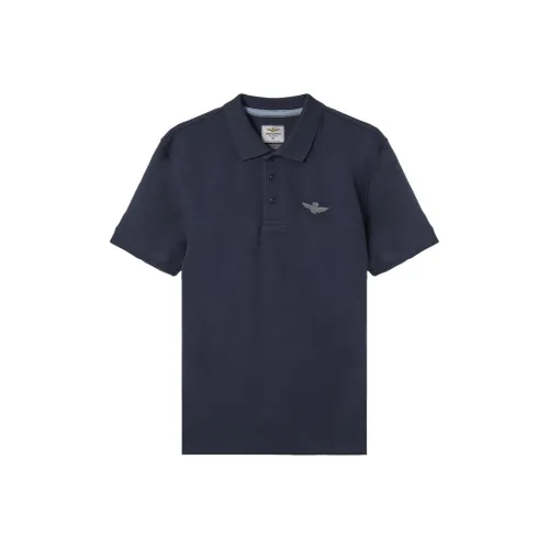 AERONAUTICA MILITARE 다크 블루 남성 폴로 셔츠