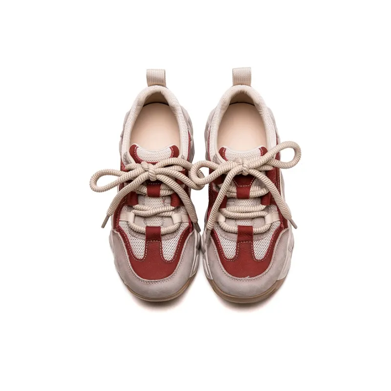 Chibang Height Increasing Lightweight Low Top Chunky Sneakers Women's-7