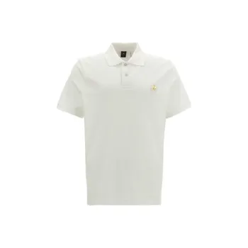 Moose Knuckles Logo Patch Straight Hem Polo Shirt