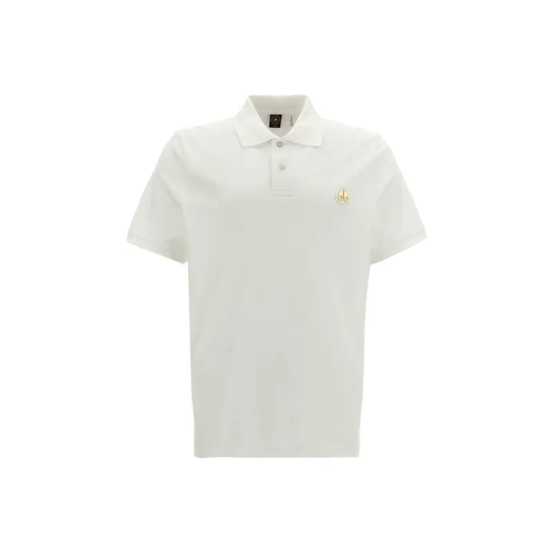 Moose Knuckles Logo Patch Straight Hem Polo Shirt-0