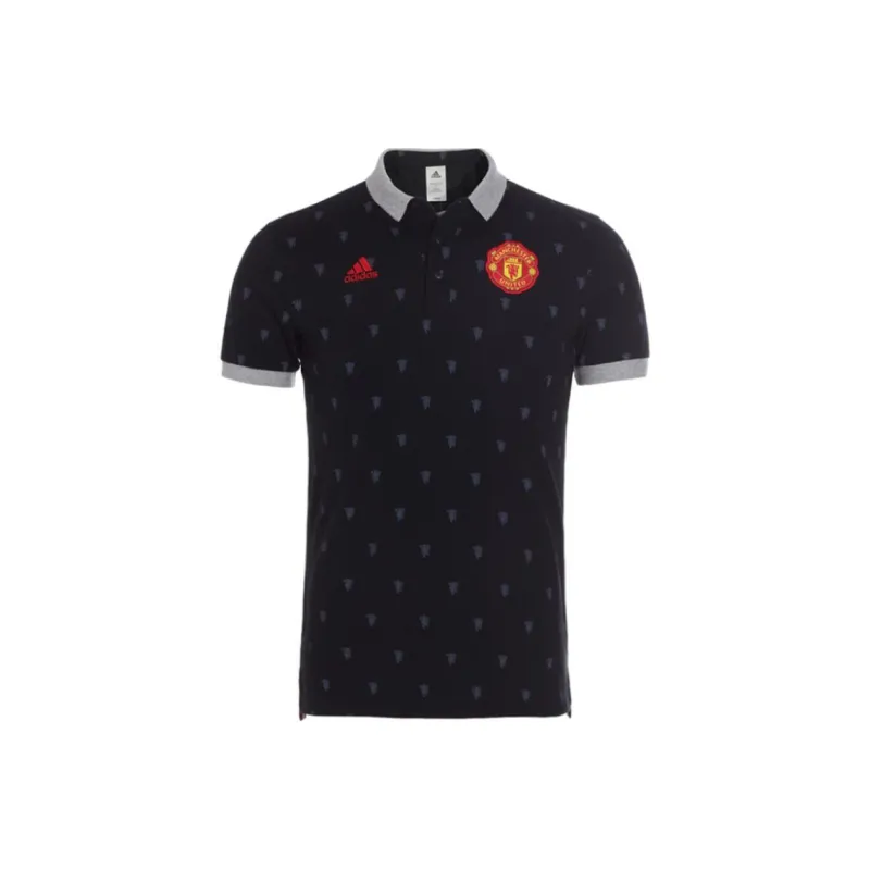 Adidas MANCHESTER UNITED THEATRE OF DREAMS Polo Shirt Men's Black-0