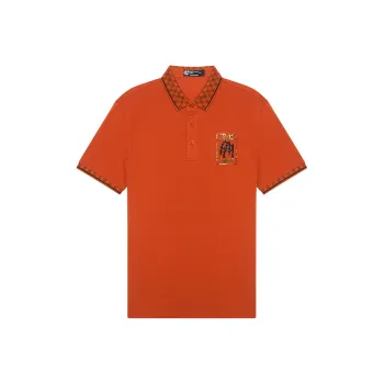ANDREW MACKENZIE Polo Shirt Men Orange