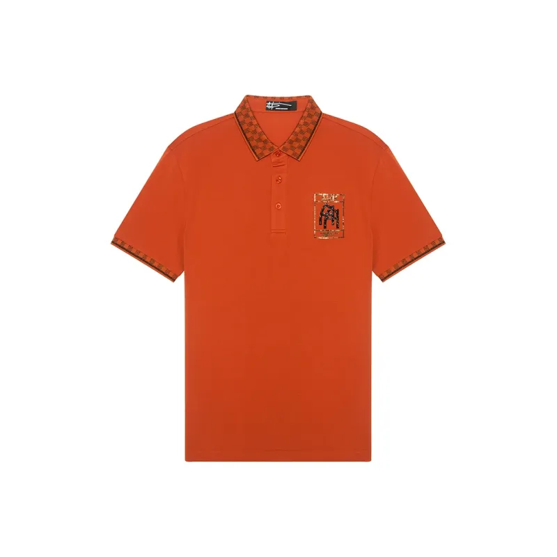 ANDREW MACKENZIE Polo Shirt Men Orange-0