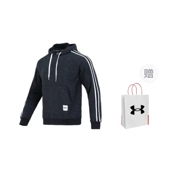 Under Armour Sweatshirt Unisex Black Fleece Lined, Shopping Bag Included