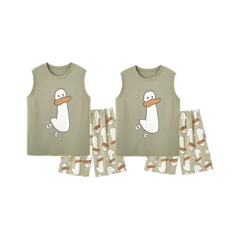 Qiao Ni Tong Unisex Pajama Sets