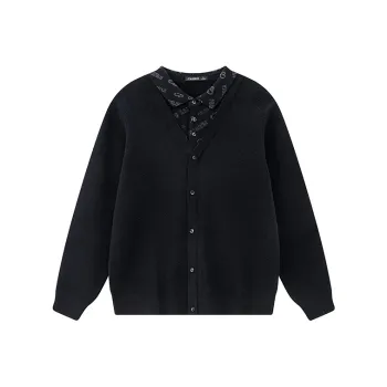 CAISEDI Sweaters Men Black