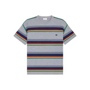 CELINE Triomphe Loose T shirt In Jersey Coton Rayure Surf