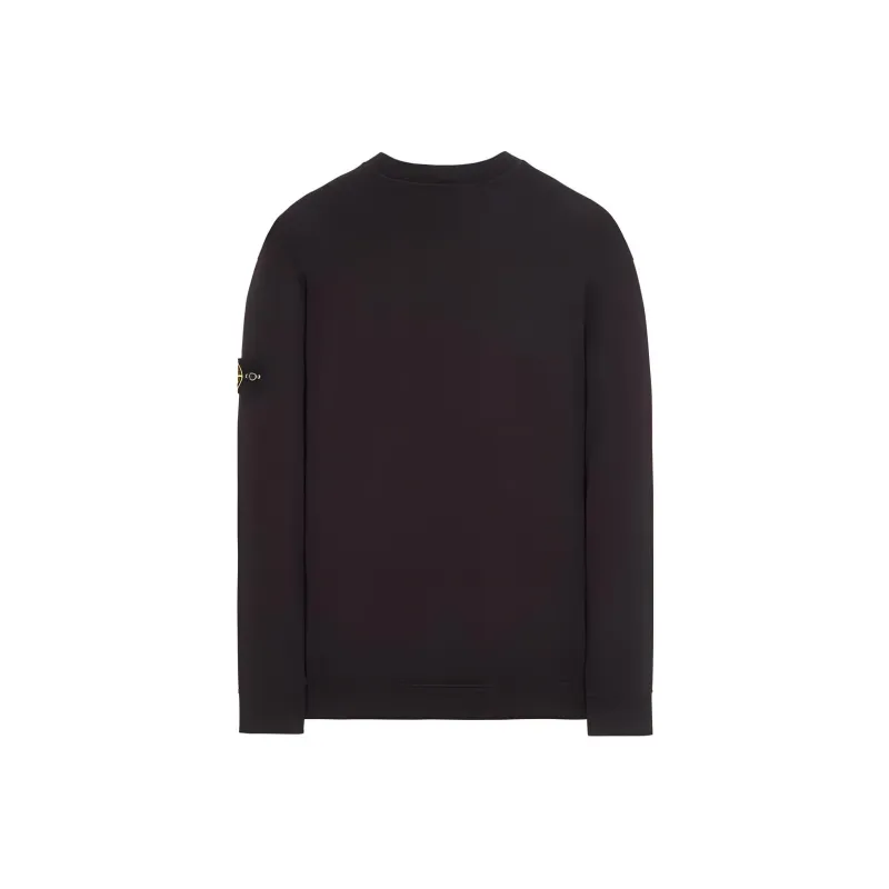 STONE ISLAND 63020 Brushed Cotton Fleece Crewneck Sweater-1