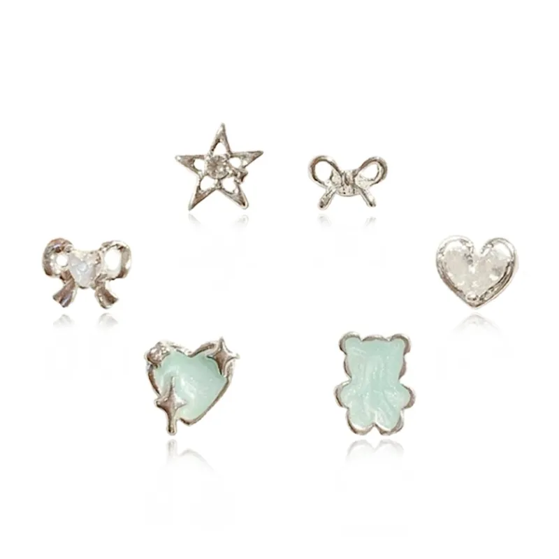 RINGLOVE Zircon Stud Earrings Women's-0