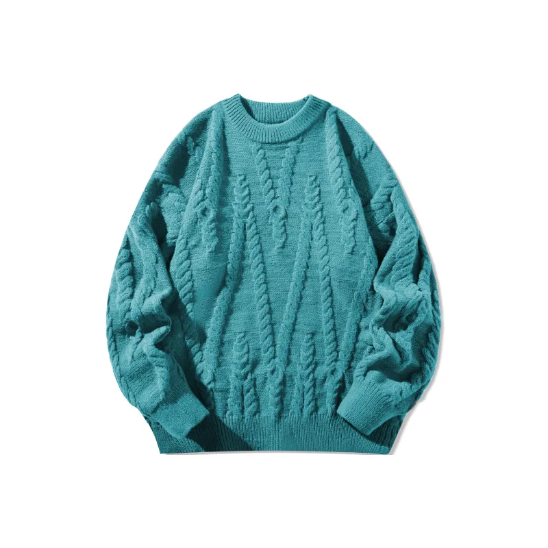 ZMOH Plain Net Series Knitwear Unisex Couple's-2