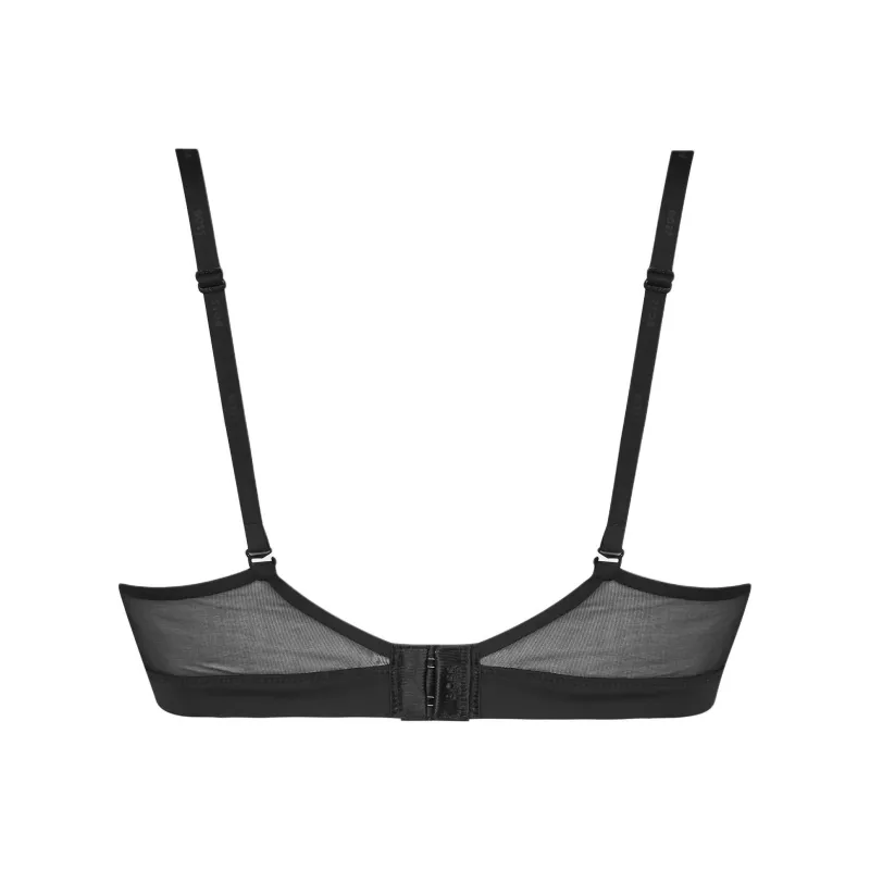 HUGO BOSS Mixed-Material Bra With Multiway Straps Bra Women's Black-1