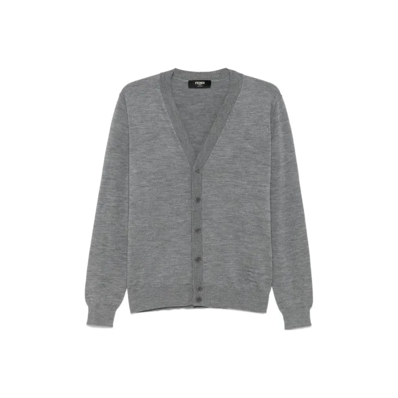 FENDI Embossed logo Cardigan-0