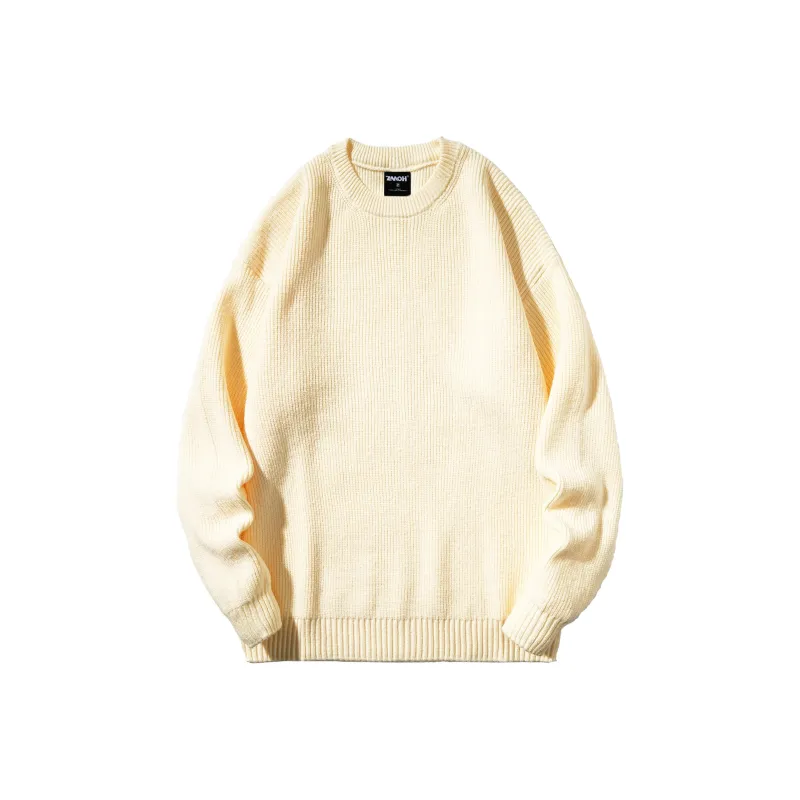 ZMOH Crew Neck Sweater Unisex Couple's-10
