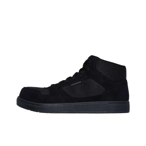 Skechers Work Low Top Skateboard Shoes Men's Black