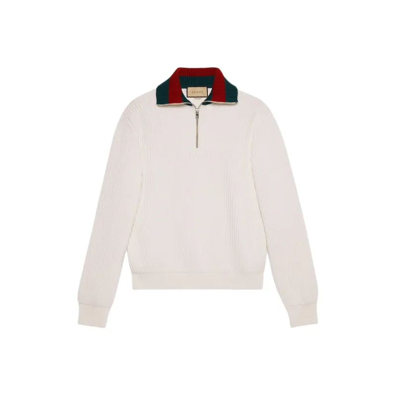 GUCCI Knit Wool Web Sweater-0