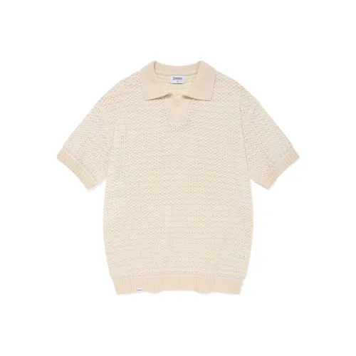COVERNAT SS24 Polo Knit Sweater Men's Ivory