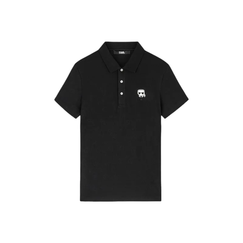 KARL LAGERFELD Polo Shirt Men Black-0
