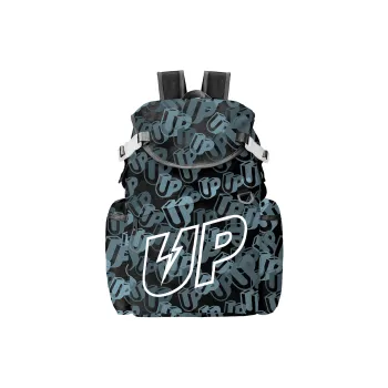 TURN UP Polyester Backpack Laptop Bags Men's Black