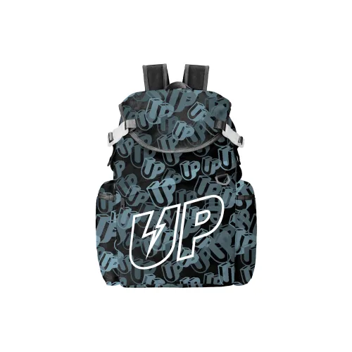 TURN UP Polyester Backpack Laptop Bags Men's Black