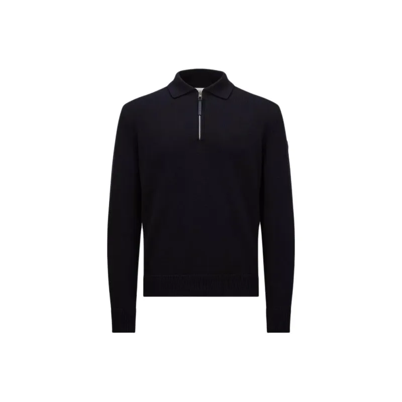 Moncler Polo Shirt Men's Marine Blue-0