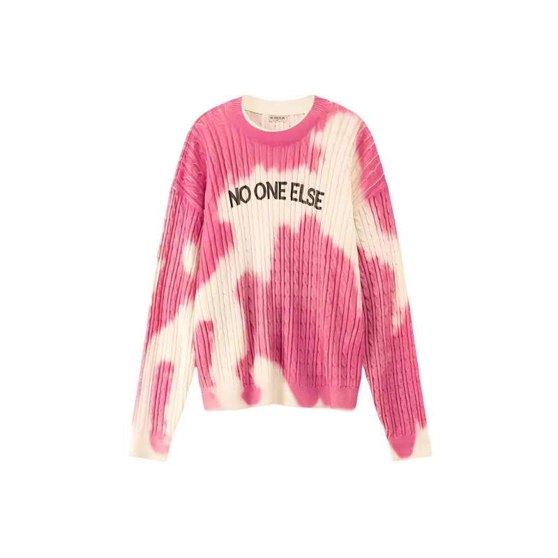 NO ONE ELSE Knitwear Unisex Pink Tie Dye-0