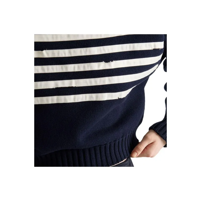 PRADA Striped Cotton Sweater-5
