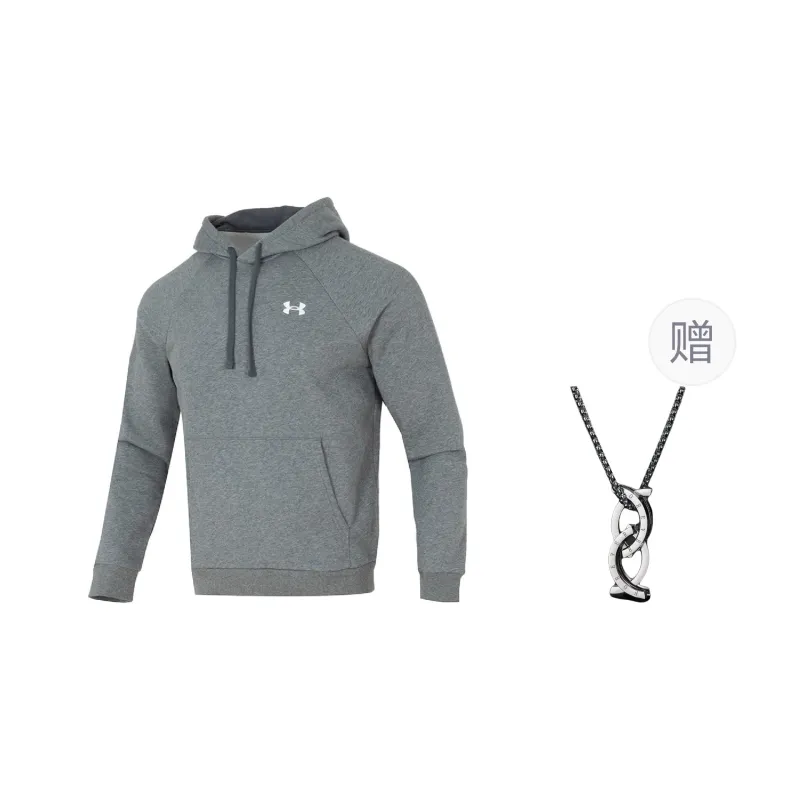 Under Armour Sweatshirt Unisex Gray, Comes With Necklace-0