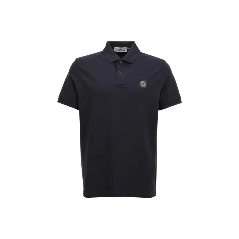 STONE ISLAND Logo Patch Polo Shirt-0