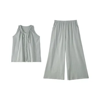 Jovini Pajama Set Women's 2 Pack Gray