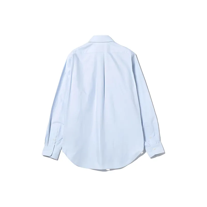 Beams Shirts Men Sax Blue-1