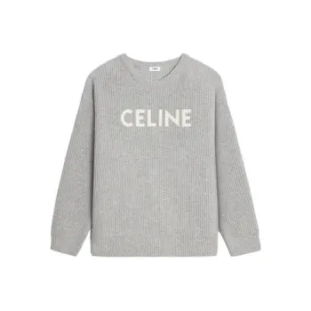 CELINE Oversized CELINE Sweater In Ribbed Wool